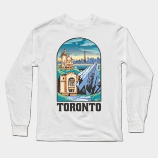 Toronto City Canada Landscape Long Sleeve T-Shirt